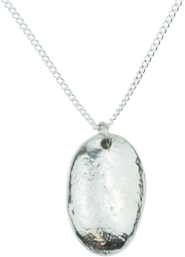 10th Anniversary Unique Tin Pebble Pendant Gift