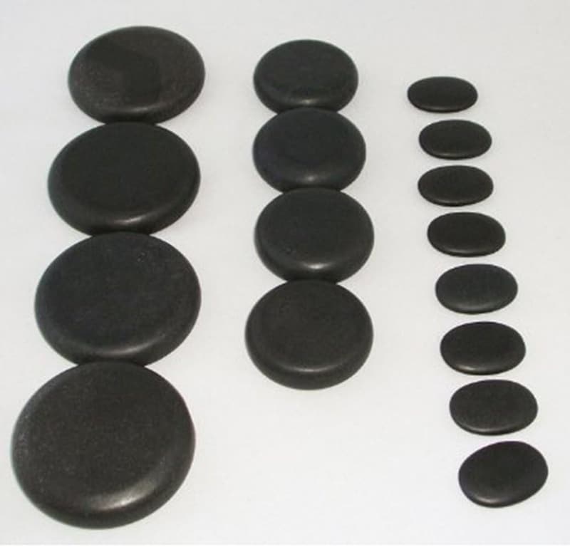16 Pcs Large Basalt Hot Massage Stones Set