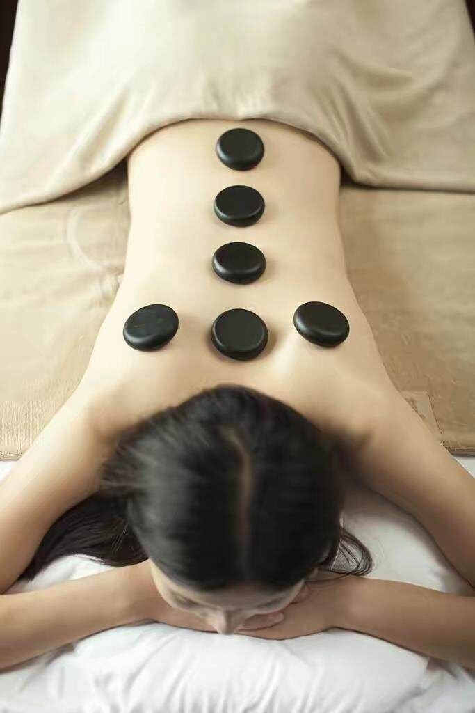 16 Pcs Large Basalt Hot Massage Stones Set