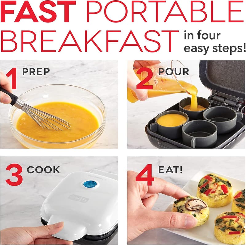 DASH Deluxe Sous Vide Egg Bite Maker with Silicone Molds - Black