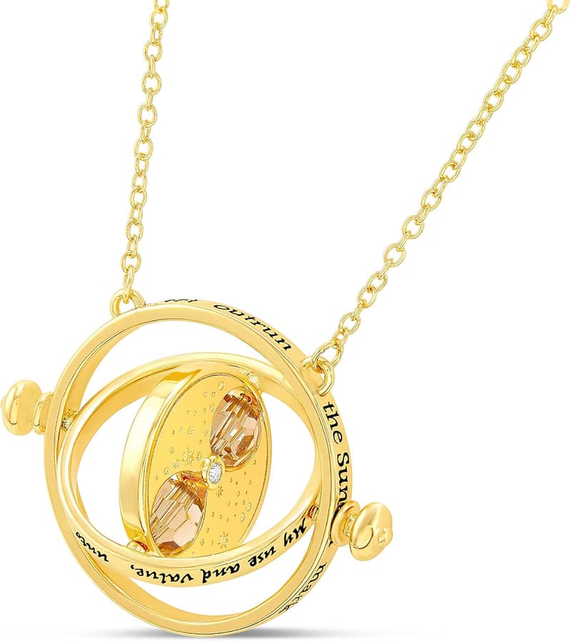 Hermione Time Turner Necklace - Rotating Hourglass, 22