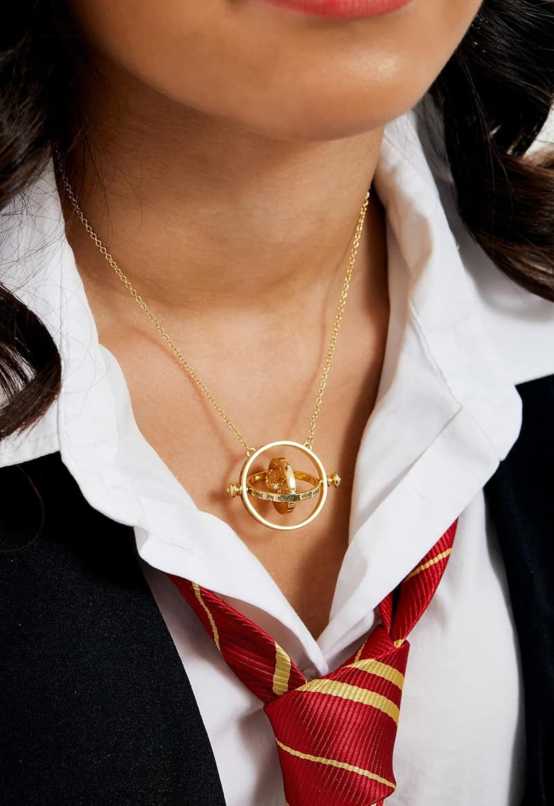 Hermione Time Turner Necklace - Rotating Hourglass, 22