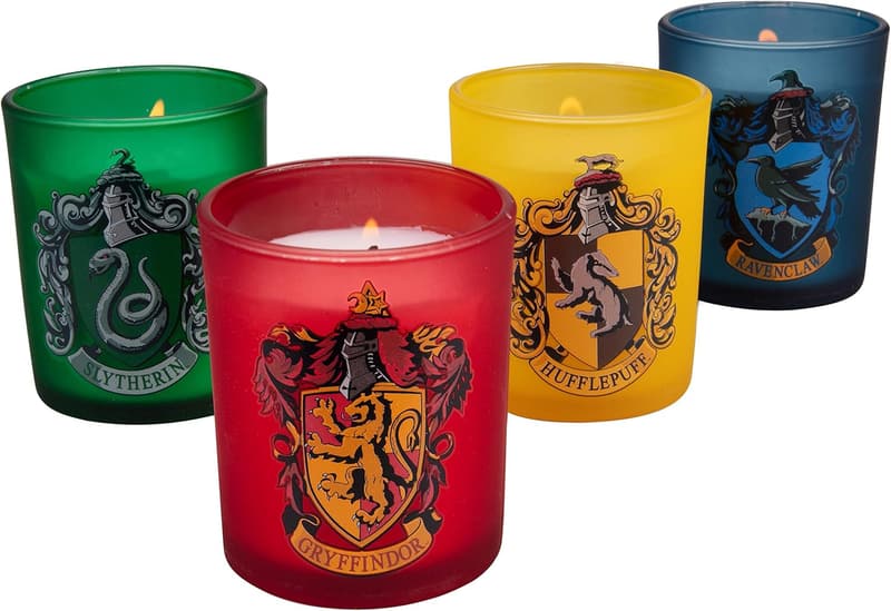 Harry Potter Hogwarts Houses Unscented Votive Candles Set of 4