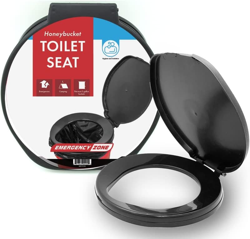 Portable Honey Bucket Toilet Seat for Camping & Emergencies