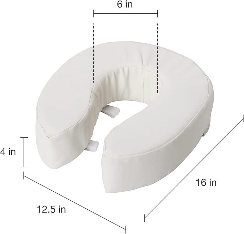 Vinyl Cushion Toilet Seat - 4