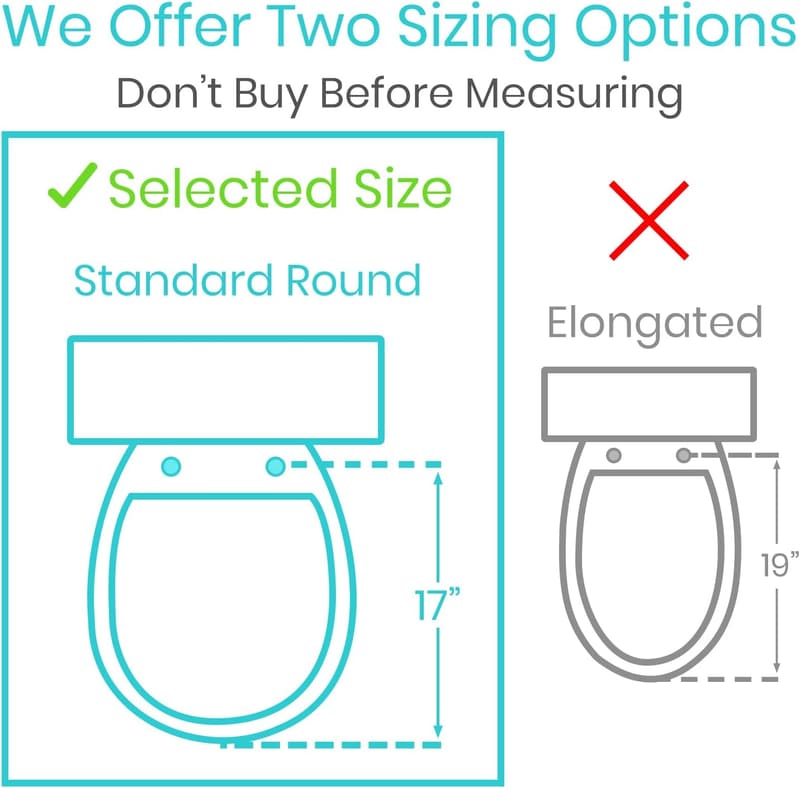 Toilet Seat Riser with Handles for Seniors - Elevated Safety