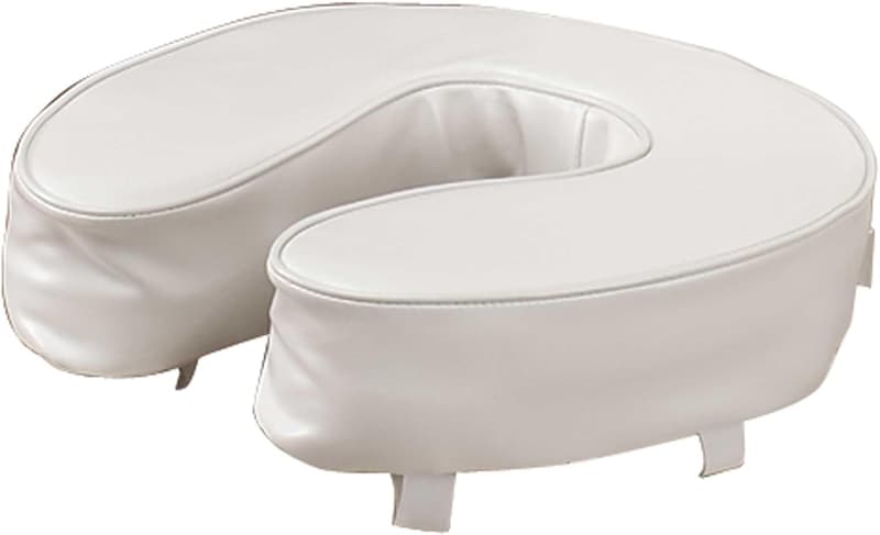 Cushioned Toilet Seat with Secure Straps – Fits 16” Standard Toilets