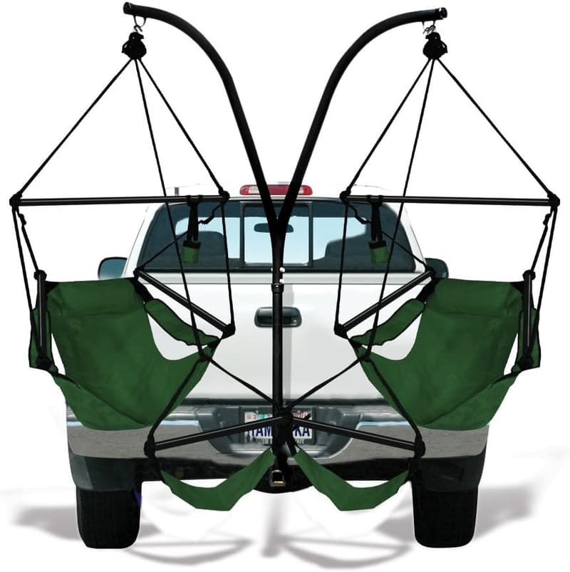 Hammaka Trailer Hitch Stand with 2 Green Chairs Combo