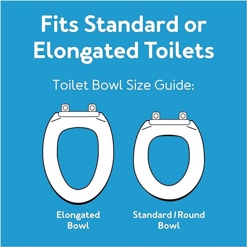 Elevated Toilet Seat Riser - 5.5 Inch Height, 300 lb Capacity