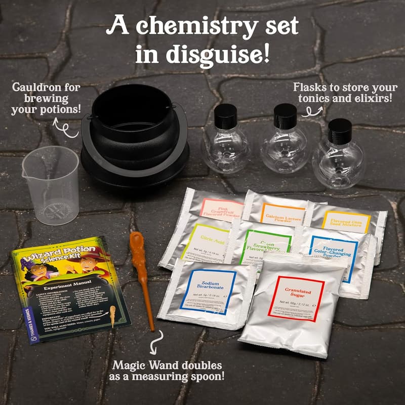 Wizard Potion Science Kit - 5 Magical Drinkable Experiments
