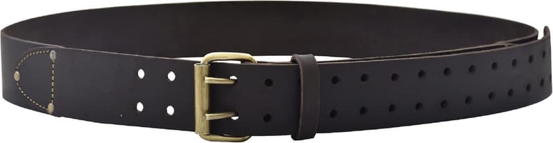 Extra Long Dark Brown Full-Grain Leather Work Belt