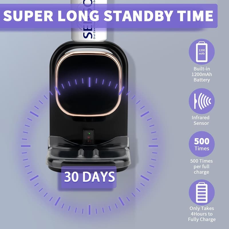 Wall Mounted Electric Toothpaste Dispenser for Kids & Adults