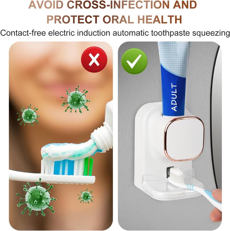 Kids' Automatic Sensor Toothpaste Dispenser - Wall Mounted