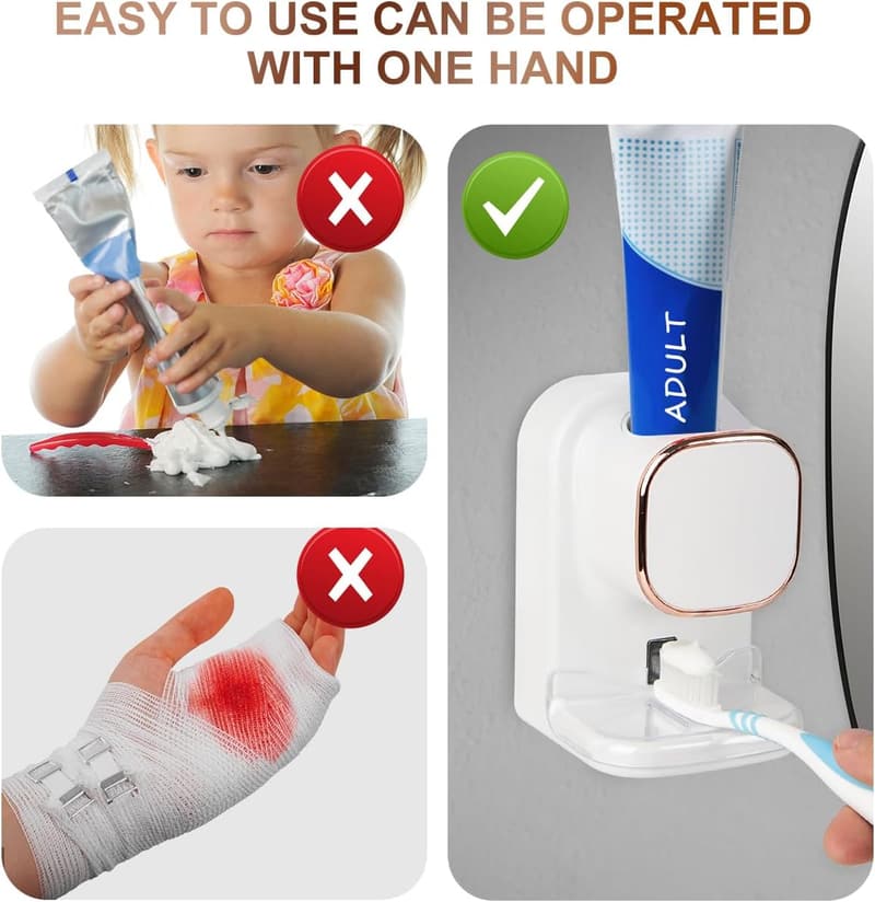 Kids' Automatic Sensor Toothpaste Dispenser - Wall Mounted