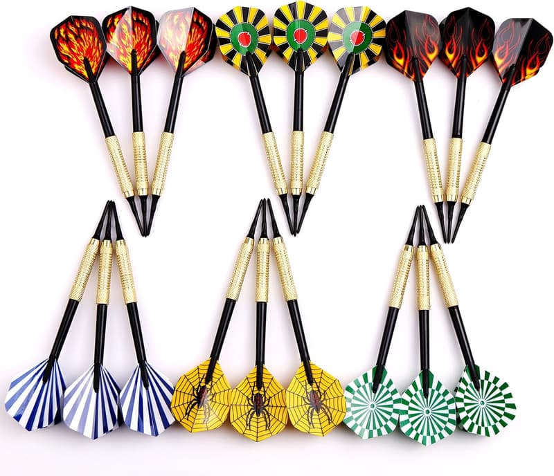 Electronic Dartboard Soft Tip Darts Set - 18 Plastic Darts