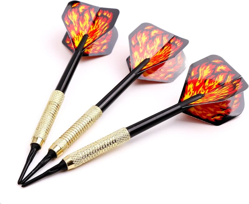 Electronic Dartboard Soft Tip Darts Set - 18 Plastic Darts