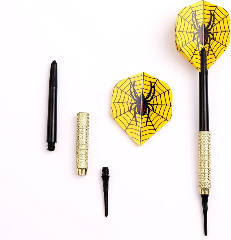Electronic Dartboard Soft Tip Darts Set - 18 Plastic Darts