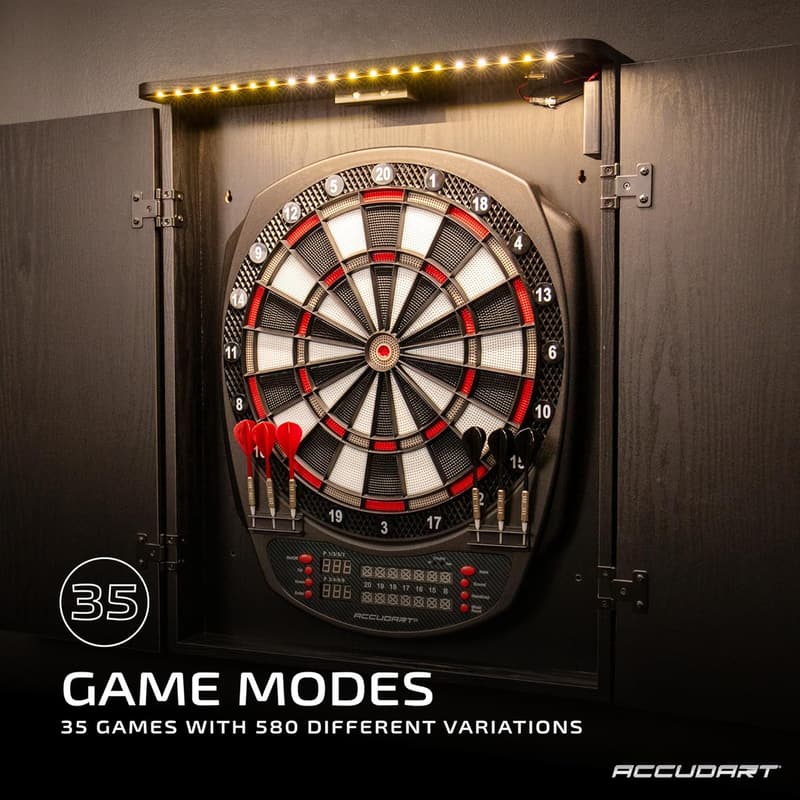 Accudart NOVA Electronic Dartboard with LED Scoring & Lighting