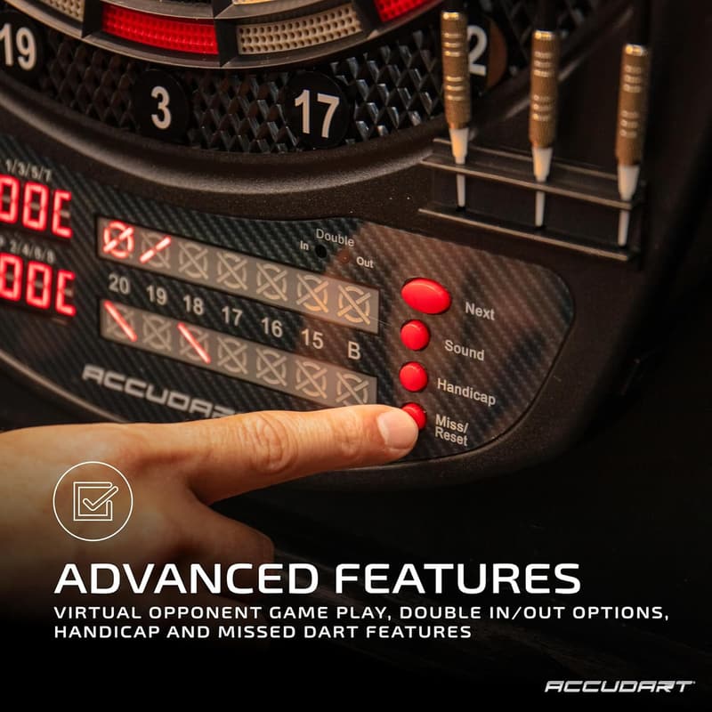 Accudart NOVA Electronic Dartboard with LED Scoring & Lighting
