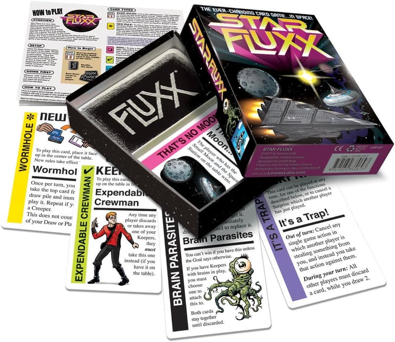 Star Fluxx Card Game - Space-Themed Fun for 2-6 Players