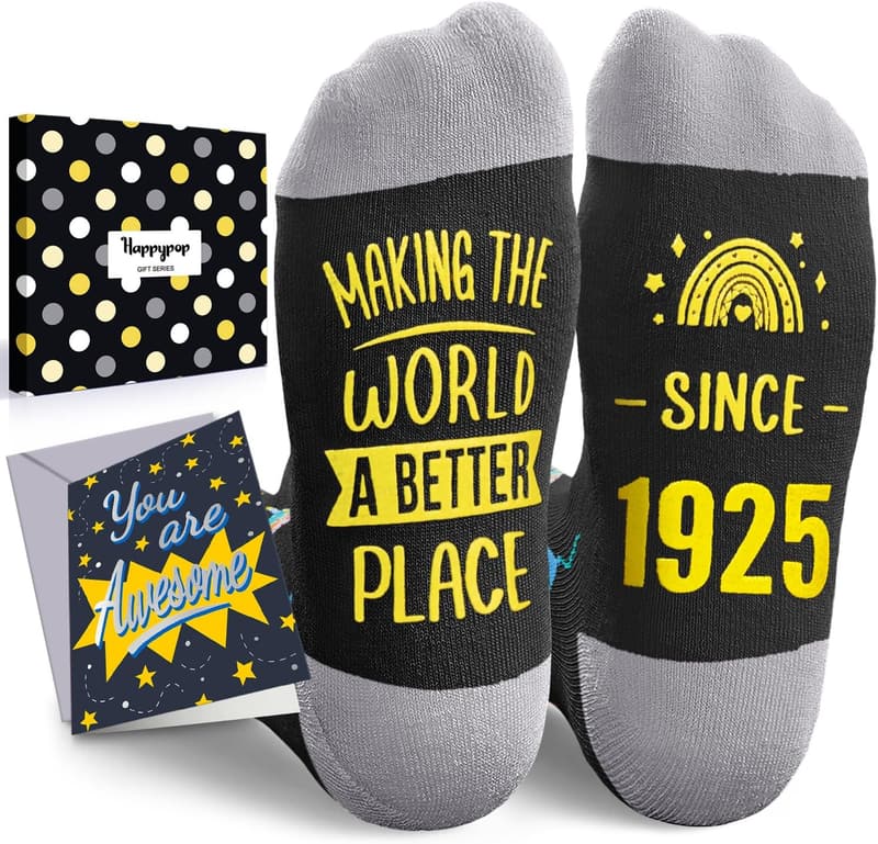 Birthday Gift Socks for Men & Women with Greeting Card