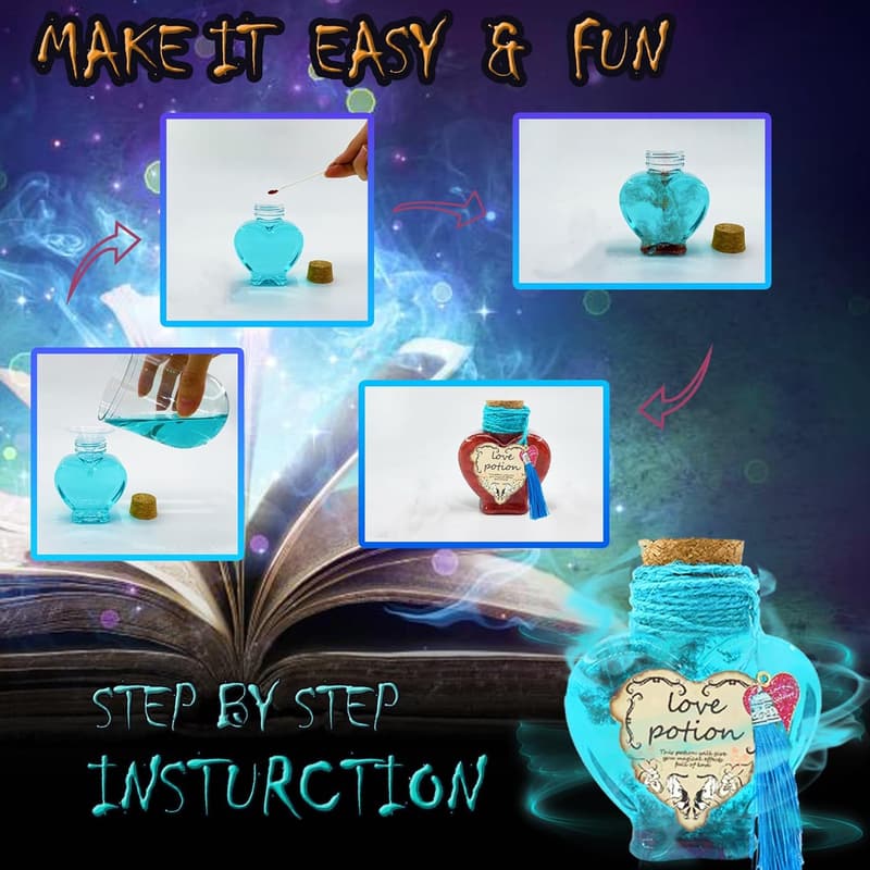 DIY Magic Potion Kit for Kids - Color Changing Bottles
