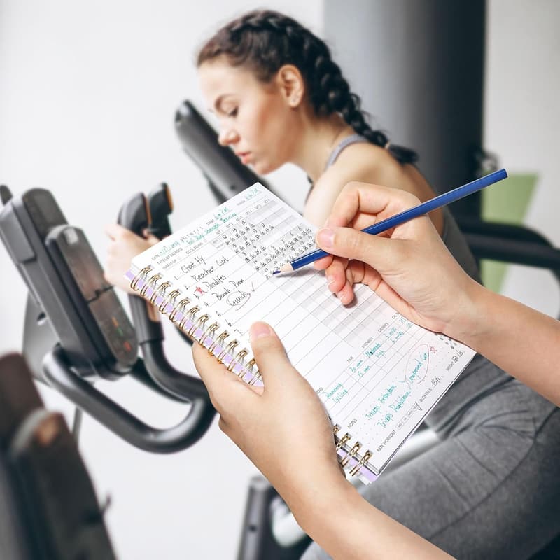 Fitness Journal Planner for Women & Men - A5 Workout Log Book