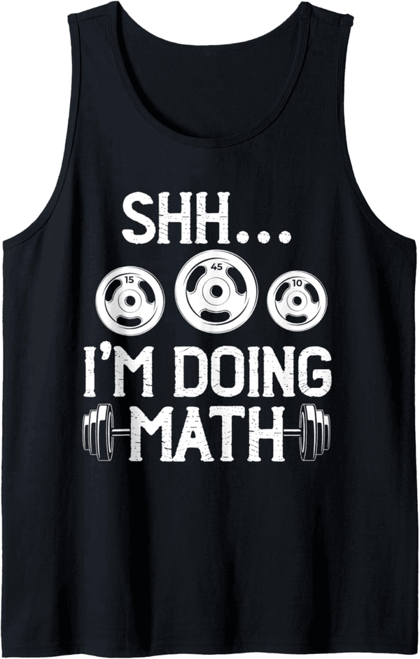 Funny Math Gym Workout Tank Top for Fitness Enthusiasts