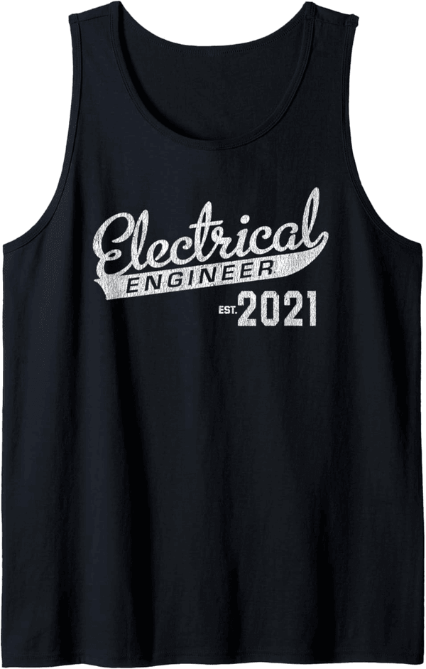 Graduation Gift Tank Top for Electrical Engineers Est. 2021