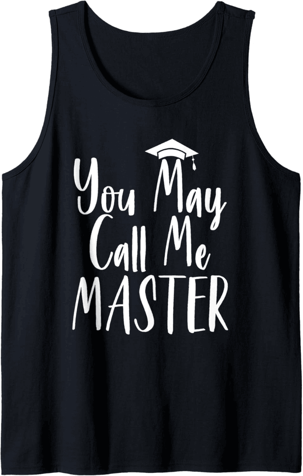 Master's Degree Graduation Tank Top Gift