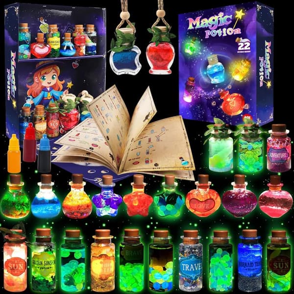 Magic Potion Craft Kit for Kids - 22 Fairy Bottles Set