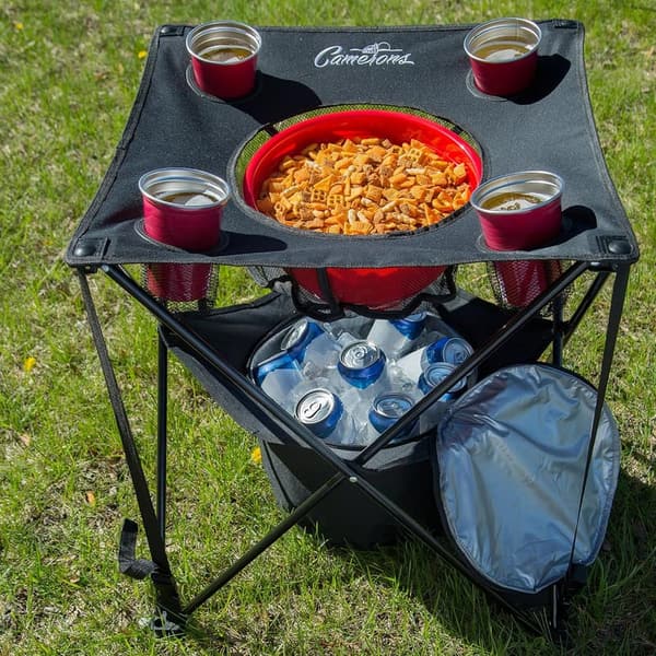 Tailgating Table with Cooler & Basket - Father's Day Gift