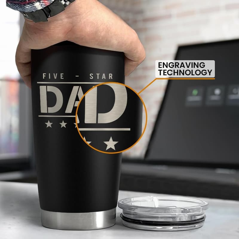 Father's Day 20oz Insulated Stainless Steel Tumbler for Dad