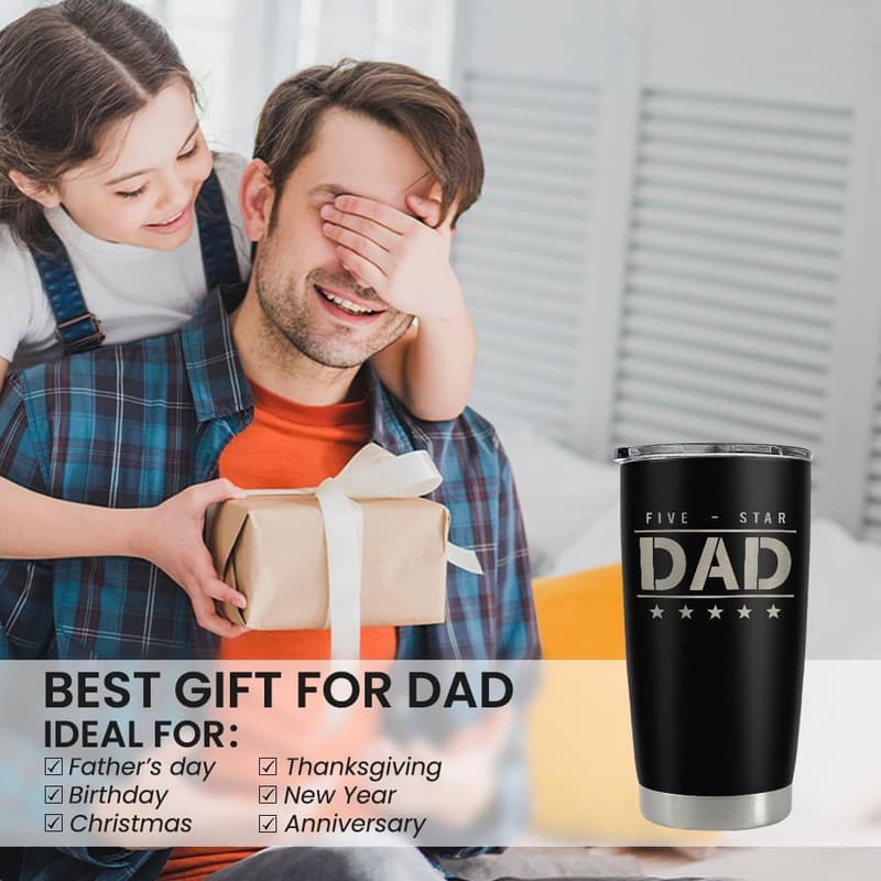 Father's Day 20oz Insulated Stainless Steel Tumbler for Dad