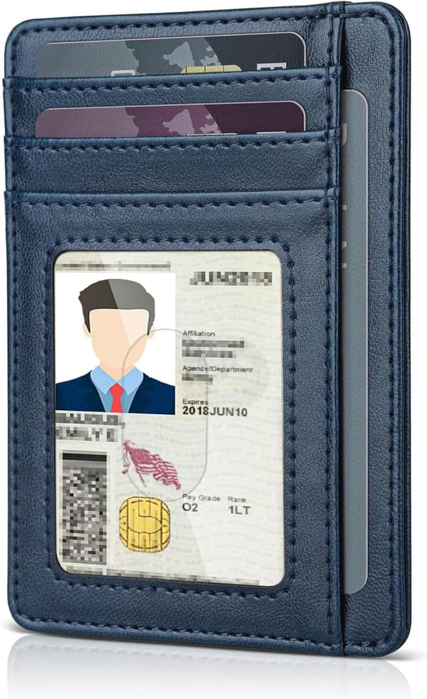 Minimalist RFID Blocking Leather Wallet for Men & Women