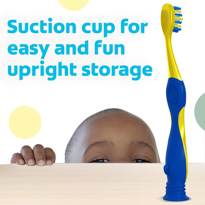 Kids' Toothbrush Pack - Bluey Extra Soft with Suction Holder