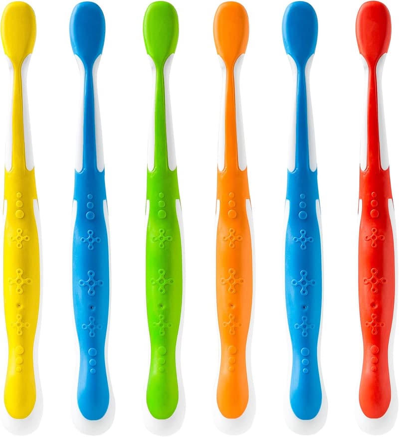 Kids' Toothbrush Pack with Soft Bristles - 6PK for Ages 2-4