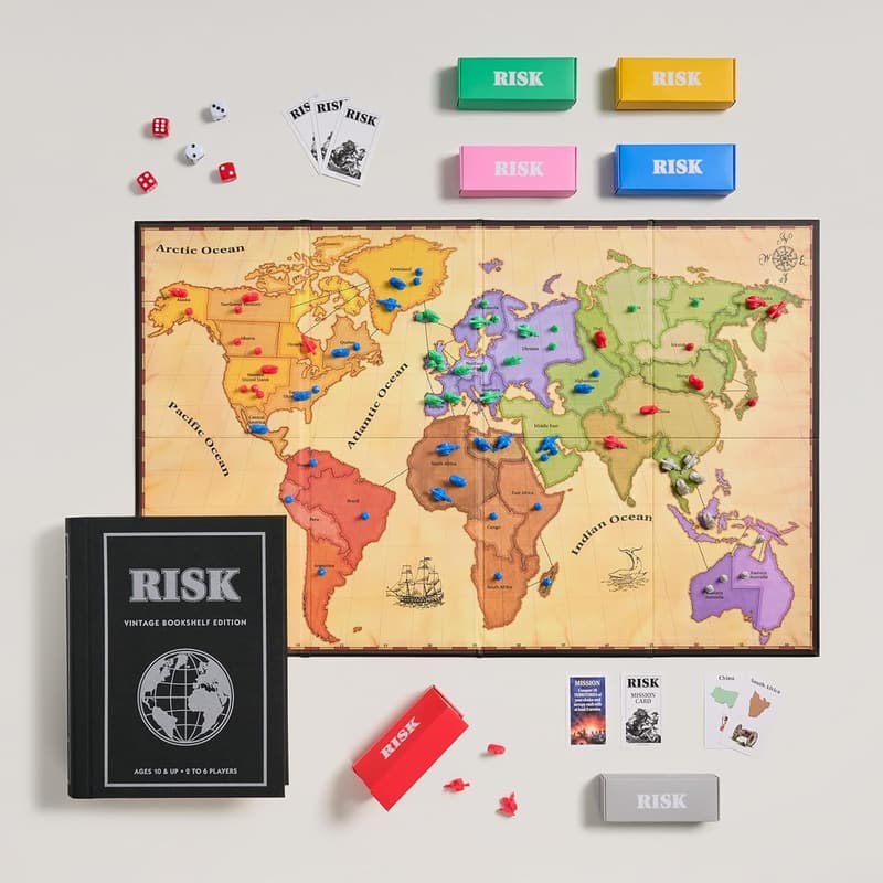 Vintage Bookshelf Edition Risk Game