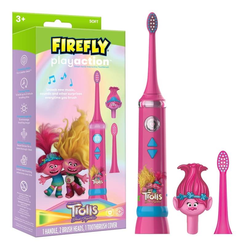 Interactive Sonic Toothbrush Kit for Ages 3+, Lights & Music
