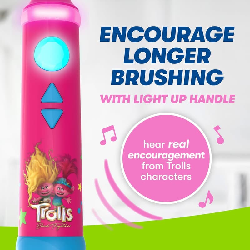 Interactive Sonic Toothbrush Kit for Ages 3+, Lights & Music