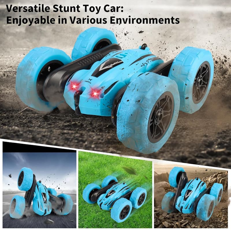 4WD Off-Road Crawler RC Vehicle with Lights for Kids 4-8