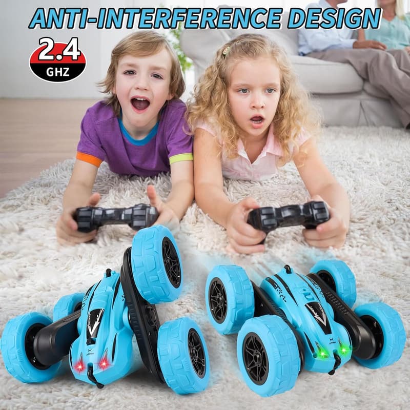 4WD Off-Road Crawler RC Vehicle with Lights for Kids 4-8