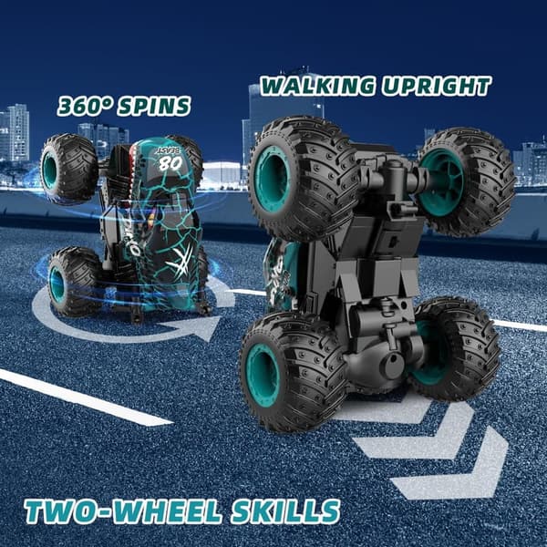 Remote Control Dinosaur Monster Truck for Boys, 1:20 Scale