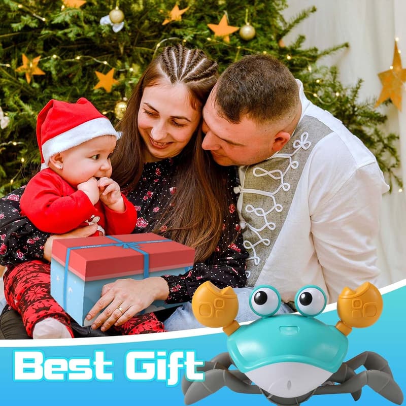 Crawling Crab Toy for Infants - Rechargeable Birthday Gift