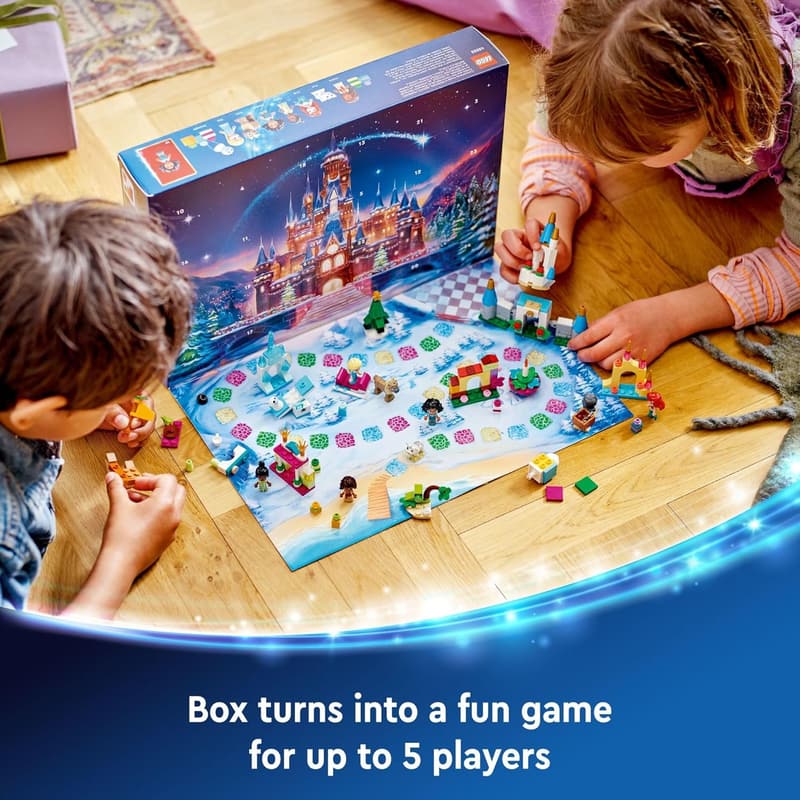 Disney LEGO Advent Calendar 2024 for Kids - Mini Builds & 8 Minifigures
