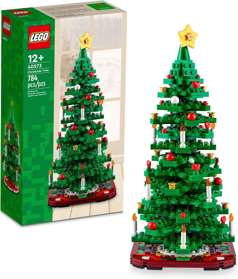 LEGO Christmas Tree Building Set for Ages 12+ - Tabletop Decor