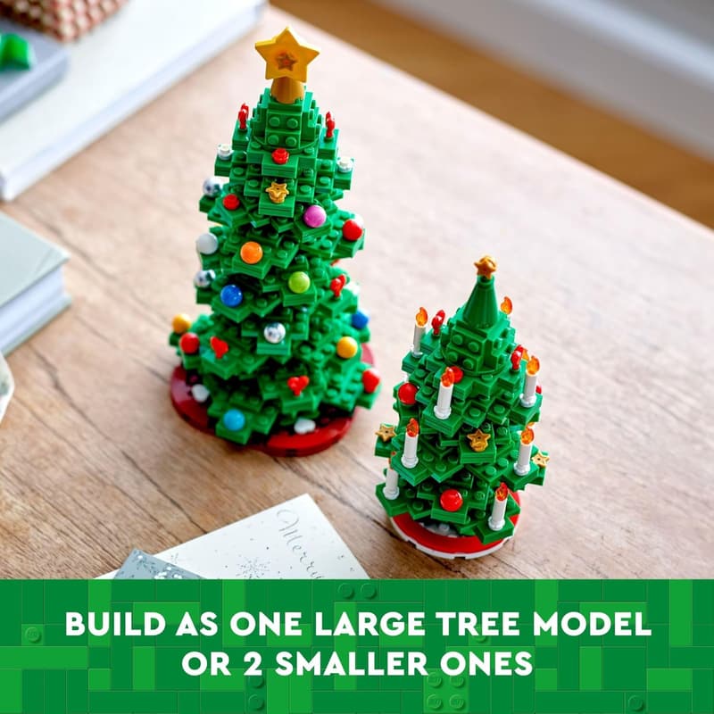 LEGO Christmas Tree Building Set for Ages 12+ - Tabletop Decor
