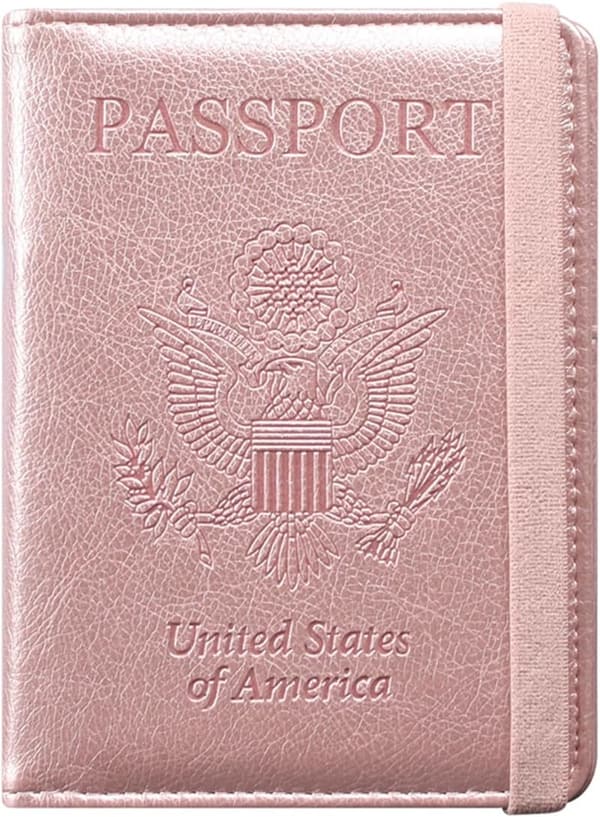 RFID Blocking Travel Passport Holder - Premium PU Leather Wallet