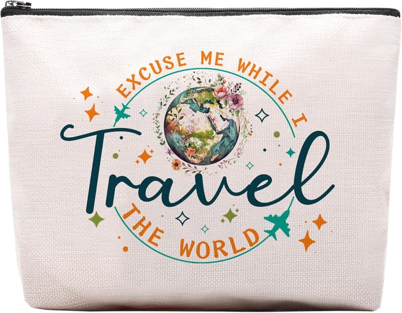 Cosmetic Bag for Women - Ideal Travel Gift for Weekend Trips