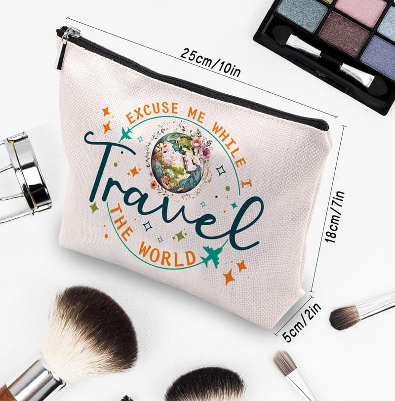 Cosmetic Bag for Women - Ideal Travel Gift for Weekend Trips
